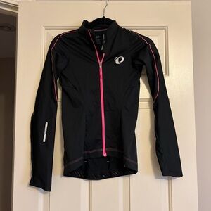 Pearl Izumi PRO Pursuit Black Pink Long Sleeve Wind Jersey Small